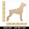Boxer Dog Solid Unfinished Craft Wood Holiday Christmas Tree DIY Pre-Drilled Ornament